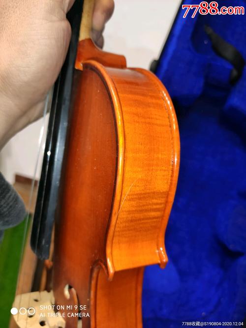 90年代上海音乐学院乐器工厂出品4/4虎皮纹小提琴